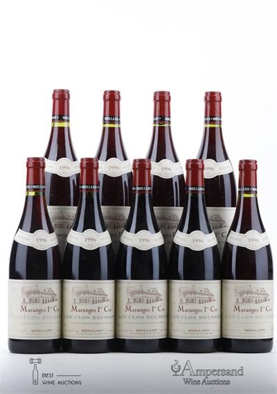 MARANGES LES CLOS ROUSSOTS 1996 - Moillard - 9 Bottles