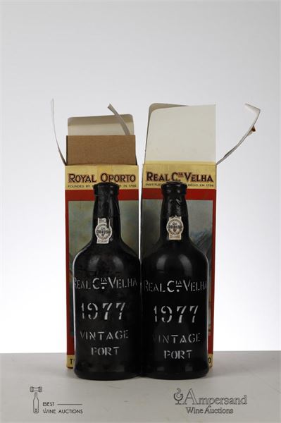 REAL COMPANHIA VELHA VINTAGE PORT 1977 - Real Companhia Velha - 2 Bottles - Oc 1