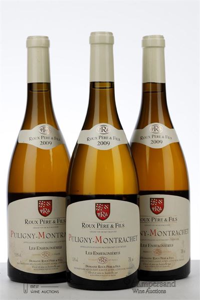 PULIGNY MONTRACHET LES ENSEIGNIERES 2009 - Roux Pere et Fils - 3 Bottles