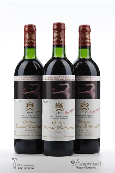 MOUTON ROTHSCHILD 1990 - Mc - 3 Bottles