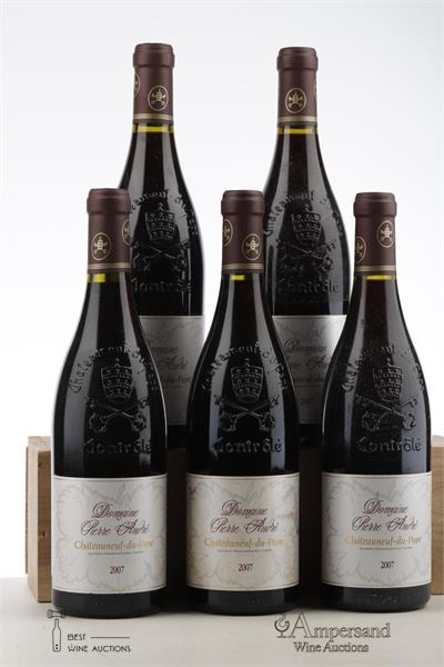 CHATEAUNEUF DU PAPE 2007 - Pierre Andre - 5 Bottles