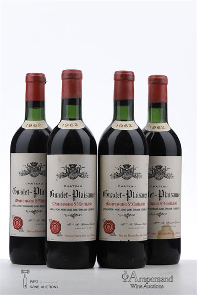 GUADET PLAISANCE 1962 - Mc - 4 Bottles