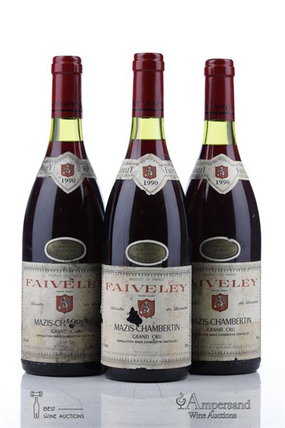 MAZIS CHAMBERTIN 1990 - Faiveley - 3 Bottles