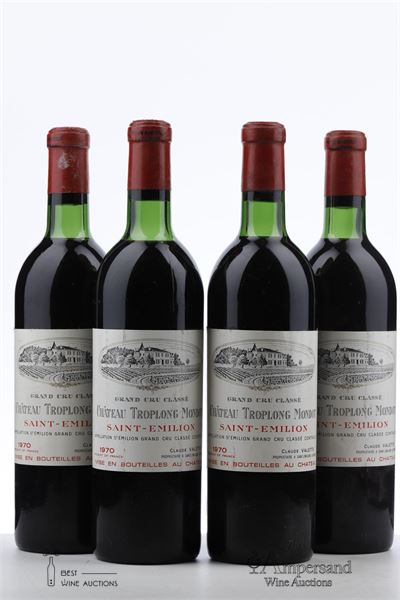 TROPLONG MONDOT 1970 - Mc - 4 Bottles