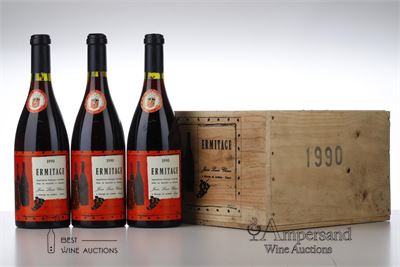 ERMITAGE CUVEE CATHELIN 1990 - JL Chave - 3 Bottles - Owc 6