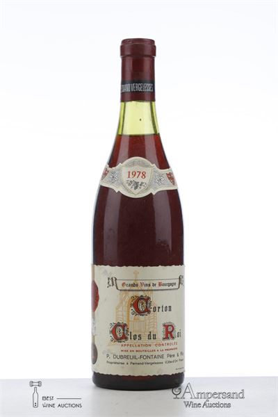 CORTON CLOS DU ROI 1978 - Dubreuil Fontaine - 1 Bottle