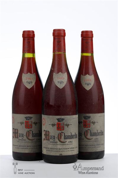 MAZY CHAMBERTIN 1989 - Armand Rousseau - 3 Bottles