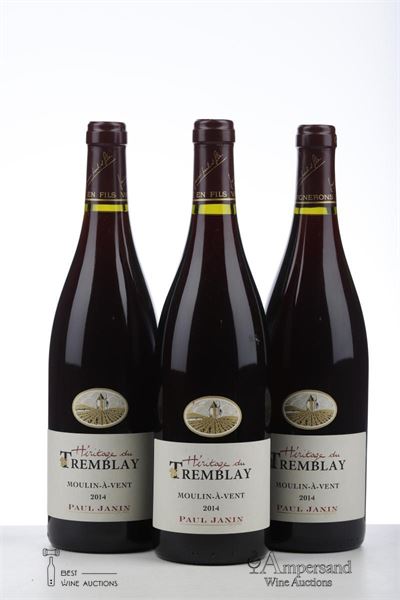 MOULIN A VENT HERITAGE DU TREMBLAY 2014 - Paul Janin - 3 Bottles