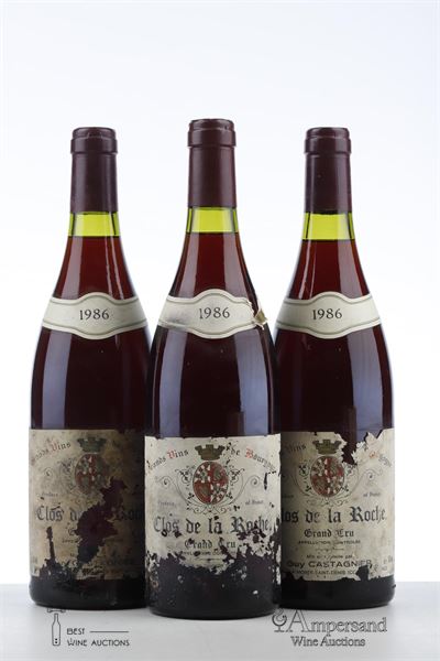 CLOS DE LA ROCHE 1986 - Guy Castagnier - 3 Bottles