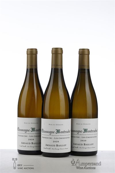 CHASSAGNE MONTRACHET LES CHENEVOTTES 2020 - Arnaud Baillot - 3 Bottles