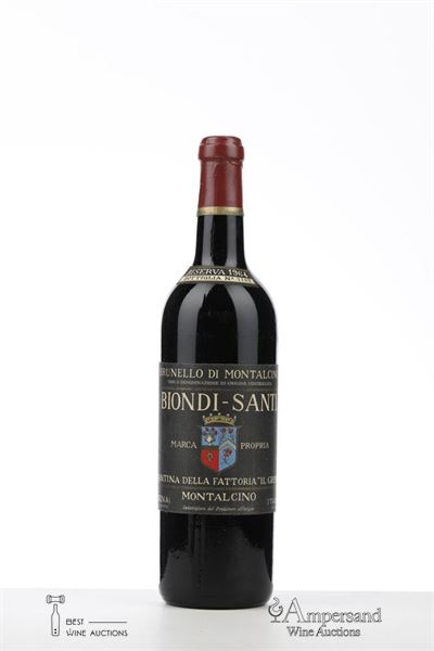 BRUNELLO DI MONTALCINO RISERVA 1964 - Biondi Santi - 1 Bottle