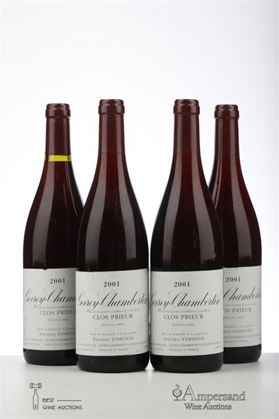GEVREY CHAMBERTIN CLOS PRIEUR 2001 - Frederic Esmonin - 4 Bottles