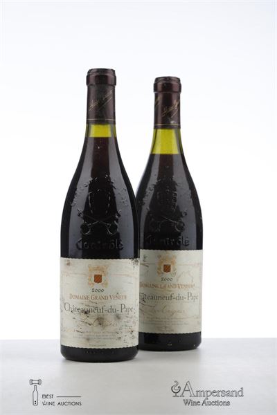 CHATEAUNEUF DU PAPE DOMAINE GRAND VENEUR LES ORIGINES 2000 - Alain Jaume - 2 Bottles