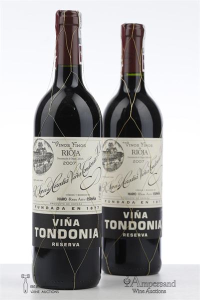 TONDONIA RESERVA 2007 - Lopez de Heredia - 2 Bottles