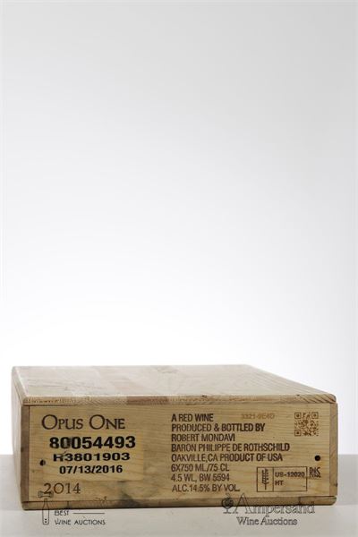 OPUS ONE 2014 - Mondavi/Rothschild - 6 Bottles - Owc 6