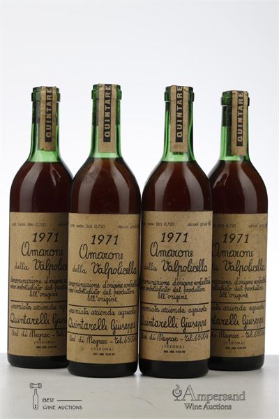 AMARONE DELLA VALPOLICELLA 1971 - Giuseppe Quintarelli - 4 Bottles