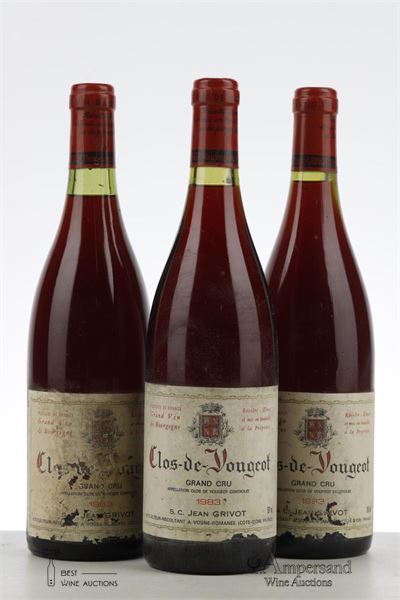 CLOS DE VOUGEOT 1983 - Jean Grivot - 3 Bottles