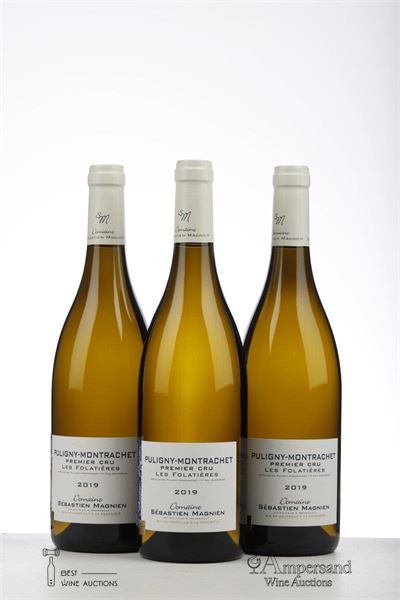 PULIGNY MONTRACHET LES FOLATIERES 2019 - Sebastien Magnien - 3 Bottles