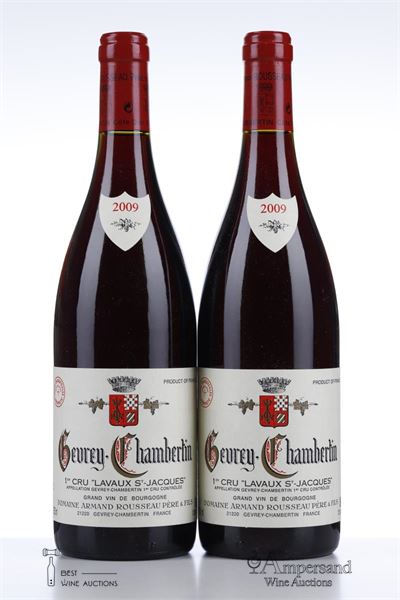 GEVREY CHAMBERTIN LAVAUX ST JACQUES 2009 - Armand Rousseau - 2 Bottles