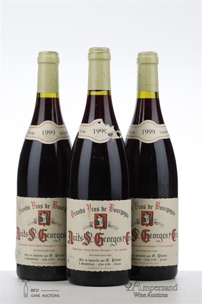 NUITS ST GEORGES 1ER CRU 1999 - G. Prieur - 3 Bottles