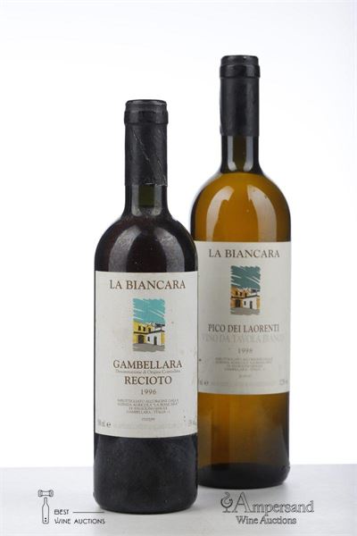 MIXED VENETO - La Biancara - 1*1996 Recioto di Gambellare + 1*1998 Pico Dei Laurenti - 2 x 1*0,500 + 1*0,750Ltr