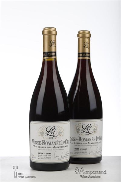VOSNE ROMANEE AU DESSUS DES MALCONSORTS 2018 - Lucien Le Moine - 2 Bottles