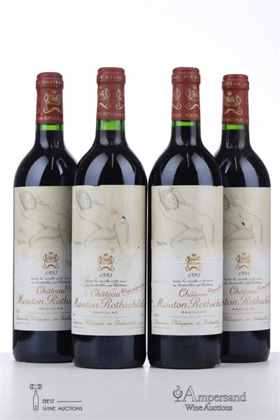 MOUTON ROTHSCHILD 1993 - Mc - 4 Bottles