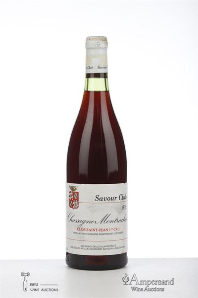CHASSAGNE MONTRACHET ROUGE CLOS ST JEAN 1976 - Savour Club - 1 Bottle
