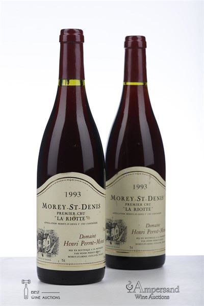MOREY ST DENIS LA RIOTTE 1993 - Henri Perrot Minot - 2 Bottles