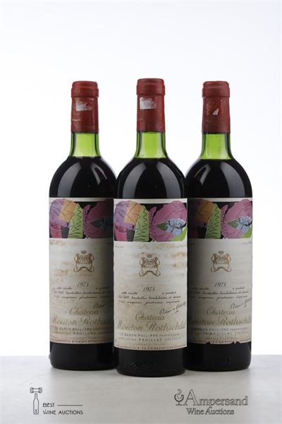 MOUTON ROTHSCHILD 1975 - Mc - 3 Bottles