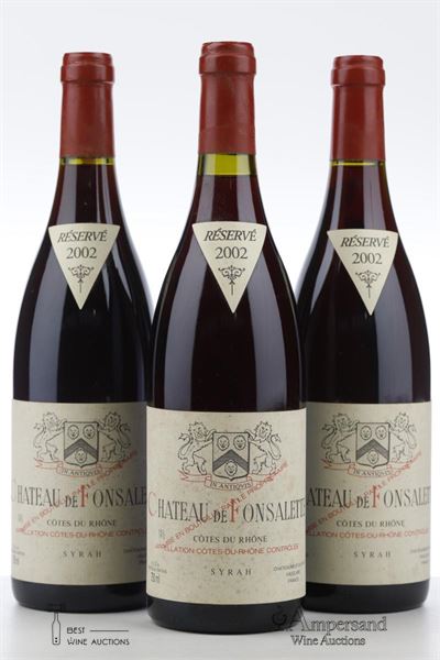 CHATEAU DE FONSALETTE 2002 - Reynaud - 3 Bottles