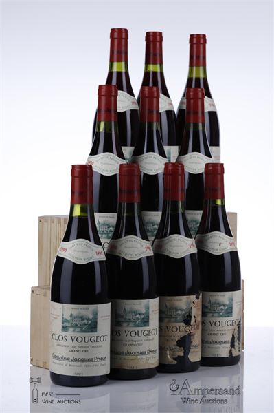 CLOS VOUGEOT 1990 - Jacques Prieur - 10 Bottles - Owc 12