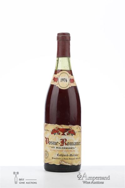 VOSNE ROMANEE LES MALCONSORTS 1976 - Cathiard Molinier - 1 Bottle