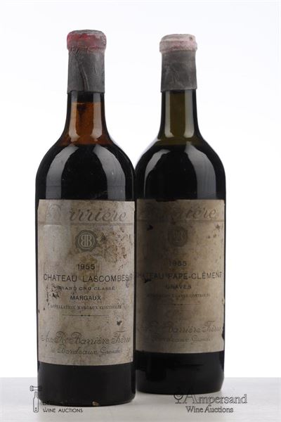 MIXED LOT BORDEAUX 1955 - Barriere - 2 Bottles