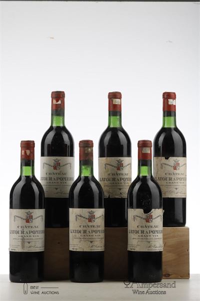 LATOUR A POMEROL 1970 - Mc - 6 Bottles