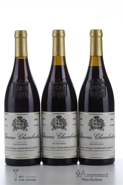 CHARMES CHAMBERTIN 1993 - Philippe Charlopin Parizot - 3 Bottles