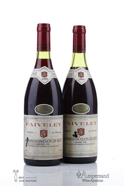CHAMBERTIN CLOS DE BEZE 1990 - Faiveley - 2 Bottles