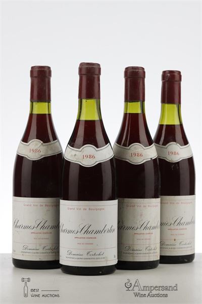 CHARMES CHAMBERTIN 1986 - Tortochot - 4 Bottles