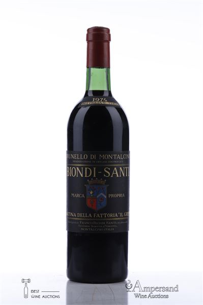 BRUNELLO DI MONTALCINO IL GREPPO 1974 - Biondi Santi - 1 Bottle