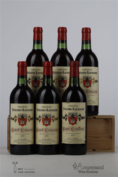 LOT VALENTIN LARMANDE 5*1976 + 1*1975 NV - Mc - 6 Bottles