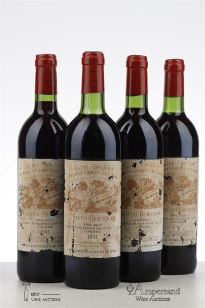 BEAUSEJOUR DUFFAU LAGARROSSE 1983 - Mc - 4 Bottles