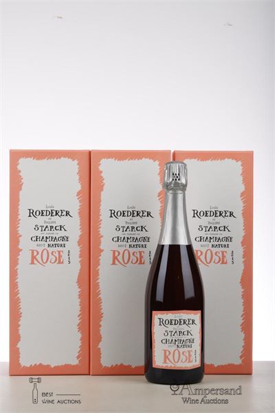 LOUIS ROEDERER ROSE EDITION LIMITEE STARCK 2015 - Louis Roederer - 3 Bottles - Oc 1