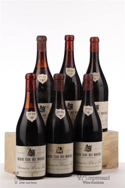 BEAUNE CLOS DES MOUCHES 1959 - Chanson MB - 6 Bottles