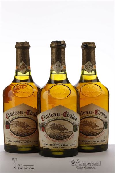 CHATEAU CHALON 1979 - Jean Bourdy - 3 X 0,620 Liter Bottles