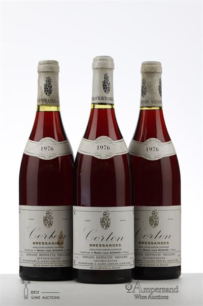 CORTON BRESSANDES 1976 - Hyppolite Thevenot - 3 Bottles
