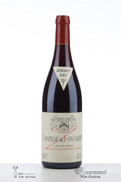 COTES DU RHONE RESERVE CHATEAU DE FONSALETTE 2007 - Rayas - 1 Bottle