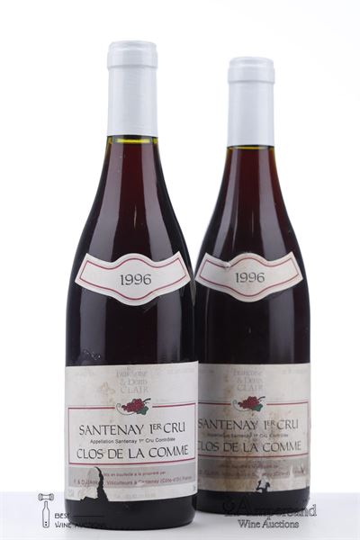 SANTENAY CLOS DE LA COMME 1996 - Francois et Denis Clair - 2 Bottles