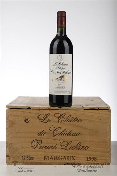 LE CLOITRE DU PRIEURE LICHINE 1998 - Mc - 12 Bottles - Owc 12