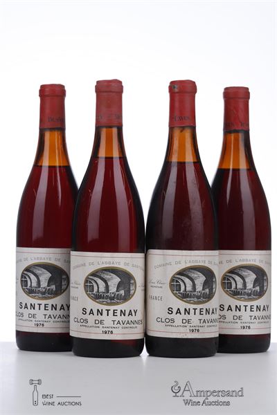 SANTENAY CLOS DE TAVANNES 1976 - l'Abbaye de Santenay - Louis Clair - 4 Bottles