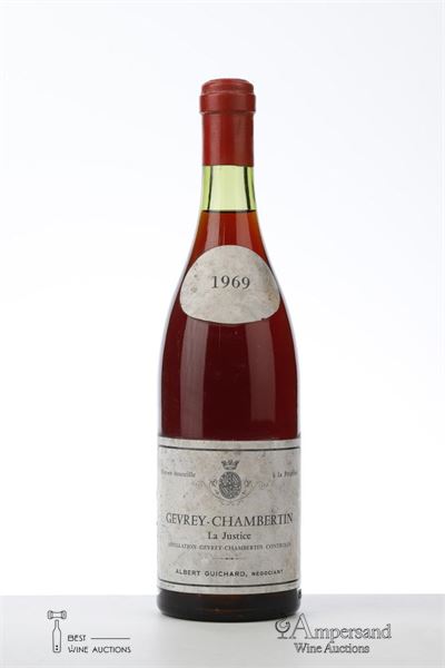 GEVREY CHAMBERTIN LA JUSTICE 1969 - Albert Guichard - 1 Bottle